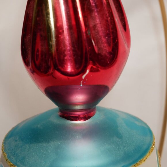 Radko "Eternal Flame" Olympic Torch Motif Triple Drop Ornament Rare Vintage ~8" - Picture 6 of 10